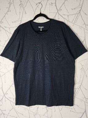 True North Black Merino Wool Tencel Blend Crewneck Short Sleeve